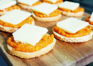 Red pepper ricotta and vintage