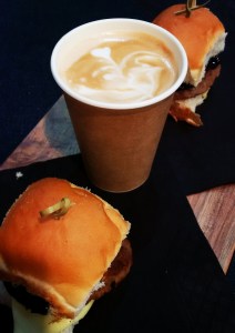 sliders and coffees