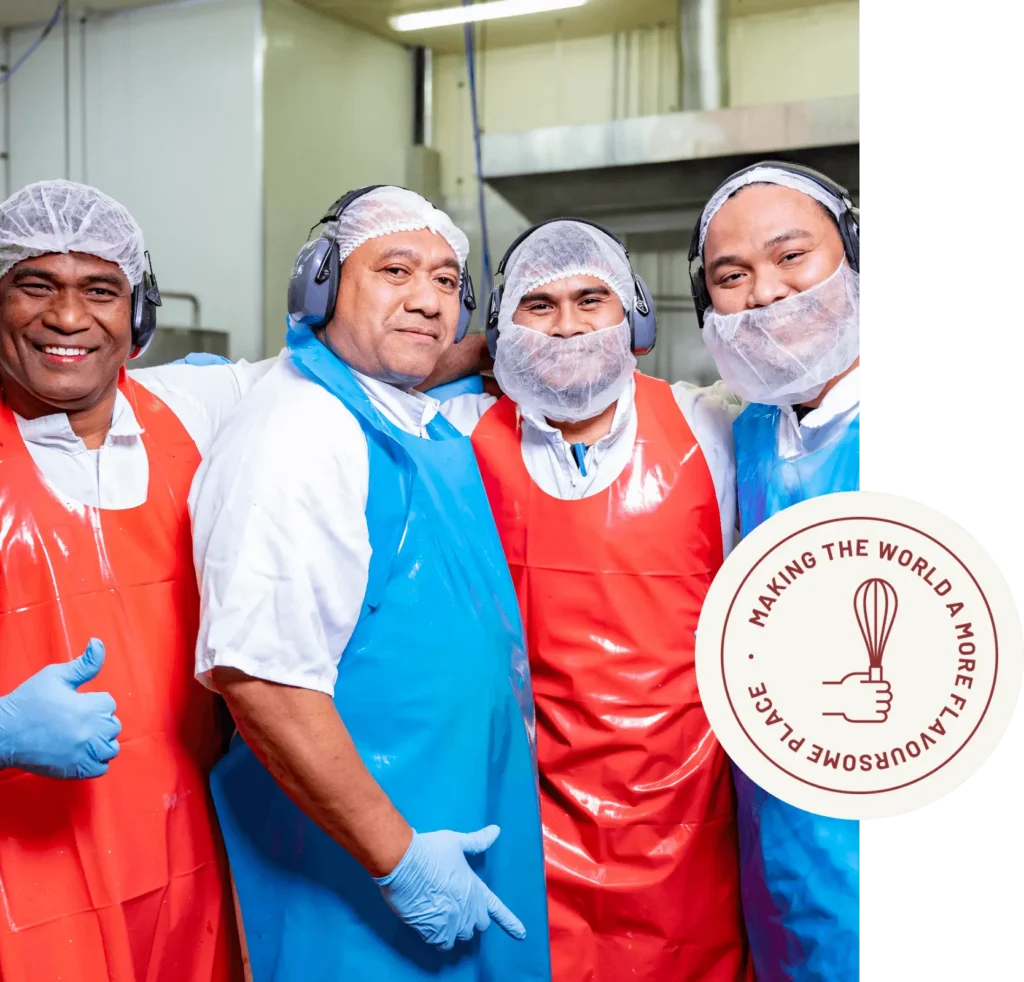 Springbrook Foods production team in manufacturing facility representing who we are.